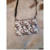 Custom All-Over Print Crossbody Bag with paisley design and personalized text 