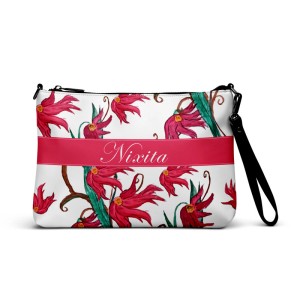Personalized All-Over Print Crossbody Bag with photo and text 