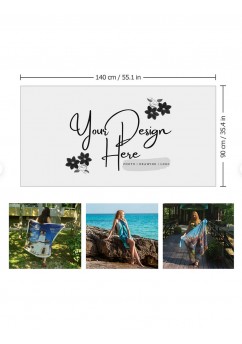 Custom printed photo chiffon scarve