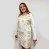 Personalized long sleeve dress with your flower drawing and text. Custom women's midi dress 
