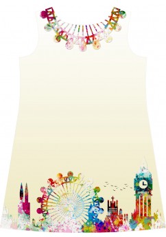 London cityscape dress