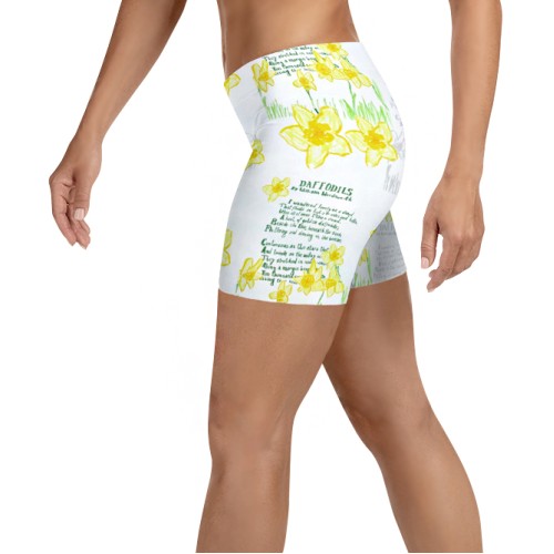 Custom All-Over Print Shorts with Your Flowers Drawing 