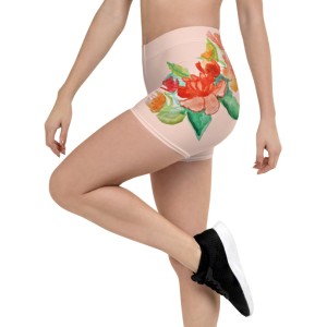 Custom All-Over Print Shorts with Your Flowers Drawing Personalization