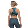 Custom All-Over Print Sports Bra with Your Flower Drawing Inverted Filter 