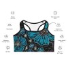 Custom All-Over Print Sports Bra with Your Flower Drawing Inverted Filter 
