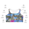 Custom All-Over Print Sports Bra with Your Photos. Barcelona Inspired Sports Top 