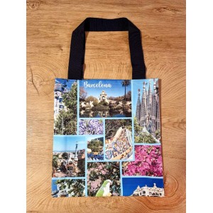 All-Over Print Custom Tote Bag with your photos. Barcelona bag you can personalize with photos from your trips 