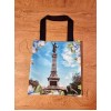 All-Over Print Custom Tote Bag with your Photo and Blue flowers. Original bag you can personalize 